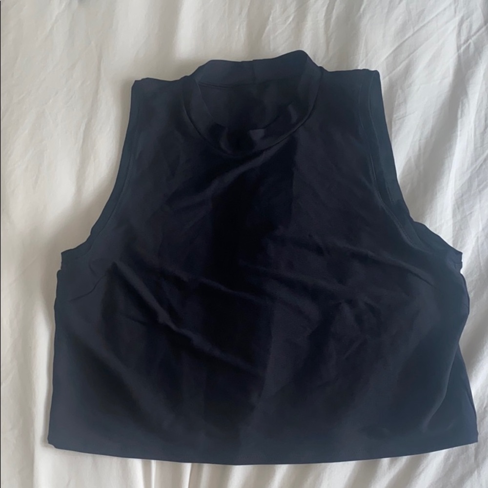 Athleta malta mockneck rash guard tank top